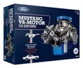 Produktbild: Franzis 67501 - Ford Mustang V8-Motor, originalgetreuer Motorbausatz im Maßstab 1:4, inkl. Soundmodul, Anleitung und 100-seitigem Begleitbuch, transparent