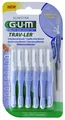Produktbild: 2x GUM TRAV-LER Interdentalbürste  0,6mm hellblau - 2x 6 Zahnzwischenraumbürsten