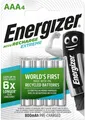 Produktbild: 100x Energizer Akku AAA Recharge Extreme NiMH Micro Mini Stilo 4er Blister