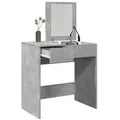Produktbild: vidaXL Schminktisch mit Spiegel Betongrau 73x46,5x120 cm