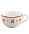 Produktbild: Villeroy Boch TOY'S DELIGHT Kaffeetasse Teetasse Grün Rot Weiß Porzellan 170 ml