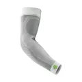 Produktbild: BAUERFEIND, 1 Paar Sport Kompressions-Armbandagen, Unisex, Rechts und links tragbar, Für Ball- und Ausdauersportarten, Stärkung der Muskulatur, Gr. S lang, Weiß, 29355011000031