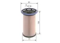 Produktbild: NEU - BOSCH 1457070014 Kraftstofffilter für AUDI CUPRA FORD SEAT SKODA VW