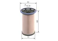 Produktbild: Für BOSCH 1 457 070 014 FUEL-FILTER ELEMENT