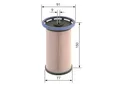 Produktbild: Kraftstofffilter BOSCH 1 457 070 014 Filtereinsatz für VW SKODA SEAT AUDI A3 TT
