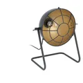 Produktbild: Tischlampe Nachttischlampe Stahl in schwarz, gold E27 Fassung