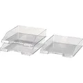 Produktbild: HAN Briefablage KLASSIK TRANSPARENT, 1 STÜCK, moderne, transparente und stapelbare Ablage im frischen Design bis Format A4/C4, 1026-X-23, transparent-glasklar