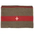 Produktbild: Schweizer Wolldecke 200 x 150 cm in braun Armeedecke Pferdedecke Outdoor Camping