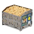 Produktbild: USEFUL SWEDEN Pelletbrennkorb – Verbrennen von Holzpellets im Holzofen oder im offenen Kamin, Schwedischer Stahl, 17,7 x 24,0 x 17,0 cm Tiefe x Breite x Höhe, 2kg, Notfall Camping Ofen