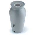 Produktbild: YourCasa Regentonne 120-230 Liter [DropCatcher] mit Filterkorb & Wasserhahn - Regenfass Frostsicher Kunststoff - Regenwassertonne - Regenwassertank Garten Wassertank Regensammler (Grau, 230L)