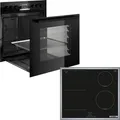 Produktbild: Bosch HND616LS68 - Einbauherd & Induktionskochfeld mit 5 Jahre Garantie, HEB517BB4 & NVS645CB6E, Mit Rahmen aufliegend, 60 cm