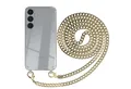 Produktbild: EAZY CASE Handykette Hülle mit Kette für Samsung Galaxy S25 Plus 6,7 Zoll, Hülle mit Band Silikonhülle durchsichtig Necklace Cover Slimcover Gold