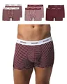 Produktbild: Snocks Boxershorts Herren aus Bio-Baumwolle (6er Pack) - Atmungsaktiv und Ideal für Sport und Alltag - Kein juckendes Etikett - Unterhosen Herren - Gr.XXL, Farbe Rot Gestreift