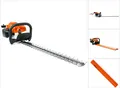 Produktbild: Stihl HS 45, 60 cm, Doppelte Klinge, 27,2 cm³, 3 cm, Orange, Schwarz, Weiß, 9,7 m/s²