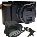 Produktbild: 1A PHOTO PORST Panasonic Lumix GX80+3,5-5,6/12-32 mm schwarz Set inklusive Tasche - Schwarz