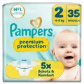 Produktbild: Pampers Premium Protection New Baby Gr.2 Mini 4-8kg Windeln Singlepack 35 Stück