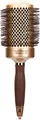 Produktbild: Olivia Garden Expert Blowout Shine Wavy Bristles Gold&Brown 65 Rundbürste