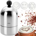 Produktbild: Kakaostreuer für Cappuccino, Schokostreuer für Milchschaum, Kakao Streuer Set...