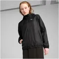Produktbild: PUMA Windbreaker ESS REGULAR WINDBREAKER mit Gummiprint-Logo, mit Kapuze, mit elastischen Bündchen und Saum schwarz XL (42)
