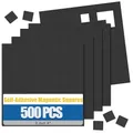 Produktbild: 500 Stück Magnetplättchen Selbstklebend 10x10mm, Flach Magnet Klebepads zum Basteln und Büro, Klebemagnete für Kühlschrank, Whiteboard, Fotos und Leichte Gegenständ