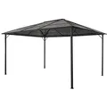 Produktbild: vidaXL Gartenpavillon mit Dach Aluminium 4×3×2,6 m Schwarz