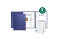 Produktbild: STRATAG Bewerbungsmappe Lederstruktur - 5 Stück 3-tlg mit 2 Klemmschienen & B4 Versandtaschen (Set, 5-St., mit hochwertiger Relief-Prägung BEWERBUNG), direkt vom Hersteller STRATAG - handgefertigt in Deutschland