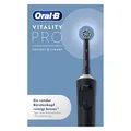 Produktbild: Oral-B Vitality Pro Elektrische Zahnbürste — Electric Toothbrush, Inkl. 1 Aufsteckbürste — 3 Putzmodi für Zahnpflege, Zahnbürste Elektrisch, Designed by Braun, Schwarz