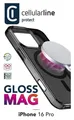 Produktbild: Cellular Line Gloss MagSafe Cover für Apple iPhone 16 Pro  Schwarz