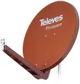 Produktbild: Televes S85QSD-Z QSD85 Aluminium Sat-Reflektor, 85x95cm, ziegelrot (790303)