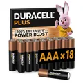 Produktbild: DURACELL Plus AAA-Batterien (18er-Pack) – Alkaline-Batterien 1,5 V