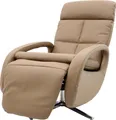 Produktbild: Relaxsessel MCW-L11, Design Fernsehsessel TV-Sessel Liegesessel, Liegefunktion drehbar, Voll-Leder taupe