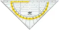 Produktbild: WEDO Geodreieck Geometrie-Dreieck 160mm transparent