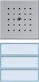 Produktbild: Gira 126165 Türstation 3fach, Türkommunikations-Systeme, Aluminium