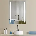 Produktbild: HOKO Badspiegel Wandspiegel 50x70+LED Wechsel Warmweiß-Kaltweiß-Neutral. mit Touch Schalter/Wandschalter einschaltbar. Speicherfunktion.IP44.Lindau