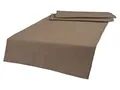 Produktbild: beties „Wunschton“ XL Tischläufer ca. 40x220 cm Tischband, Tischdeko - in großer Sortiments- und Größenauswahl – EIN idealer Begleiter in Unifarbe (deep-Taupe)