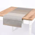 Produktbild: SCHÖNER LEBEN. Tischläufer Streifen 9,5cm Creme beige braun grau