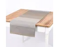 Produktbild: SCHÖNER LEBEN. Tischläufer SCHÖNER LEBEN. Tischläufer Streifen 9,5cm creme beige braun grau, handmade