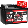Produktbild: LANGZEIT YB4L-B Gel Roller Batterie 12V 5Ah 50411 CB4L-B 12N4-3B YB4L-A ers 4Ah