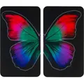 Produktbild: Wenko Herdabdeckplatten Universal Butterfly by Night 2er Set Mehrfarbig
