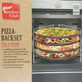 Produktbild: Kitchen Club Pizzabackset 5tlg Pizzablech Flammenkuchen Blech 4 auf 1mal backen