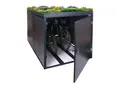 Produktbild: 2er-Fahrradgarage mit Pflanzkasten MCW-L56b, Fahrradbox, abschließbar verzinkter Stahl 125x113x208cm ~ anthrazit