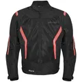 Produktbild: Germot Mistral Mesh-Blouson Sommer Motorradjacke Herren (schwarz/rot)  Gr: S