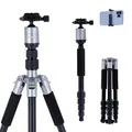 Produktbild: Rollei Compact Traveler No.1 Titan, 143cm Kamera Stativ Kompakt Leichtes Reisestativ aus Aluminium Fotostativ mit Kugelkopf Arca Swiss Kompatibel Dreibeinstativ & Einbeinstativ für DSLR und Smartphone