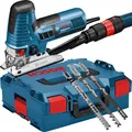Produktbild: Bosch Stichsäge GST 160 CE - L-BOXX - 3 Sägeblatter - 800 Watt - 2,2 kg