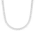 Produktbild: JOOP! Collier 925 Sterling Silber Damen Halsschmuck, mit Zirkonia synth., 42+3 cm, Weiß, Kommt in Schmuck Geschenk Box, 2038911