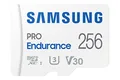 Produktbild: Samsung PRO Endurance microSD-Karte + SD-Adapter, 256 GB, Für Videoüberwachungssysteme, Dashcams und Bodycams,UHS-I U3, Full HD & 4K UHD, 100 MB/s Lesen, 40 MB/s Schreiben, MB-MJ256KA/EU