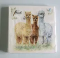 Produktbild: 20 Servietten ALPAKA drei 1 Packung OVP Motivservietten Tiere Motivservietten AM