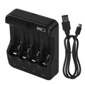 Produktbild: Akku-Ladegerät für 4 Zellen 300 mA universales NiMH NiCd Batterieladegerät fü...