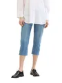 Produktbild: TOM TAILOR Damen Kate Slim Fit Capri Jeans, light stone wash denim, 27