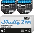 Produktbild: Shelly Plus 2PM | Wlan 2 Kanäle Smart Relais Schalter | Rolladenschalter mit